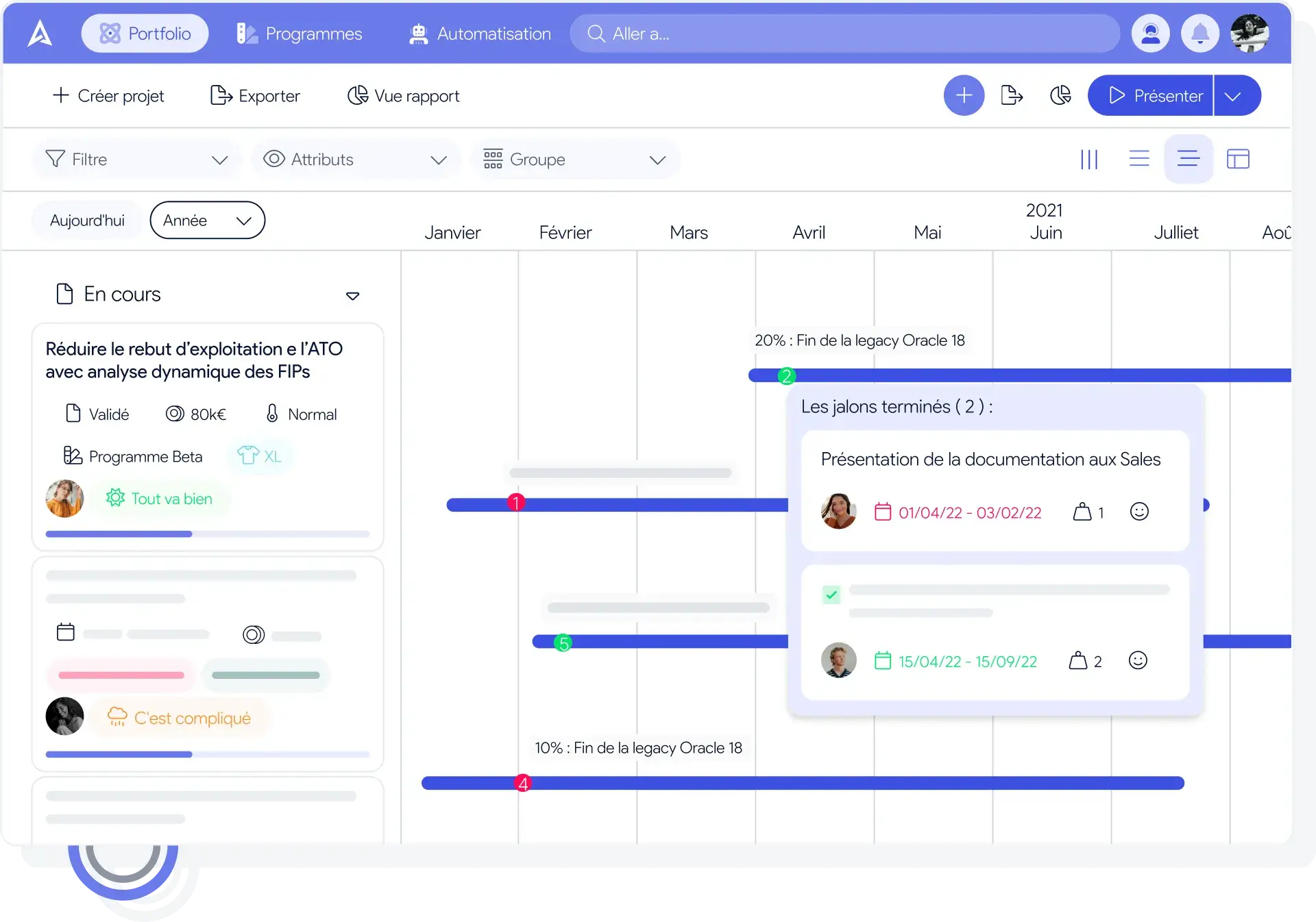 Vue timeline